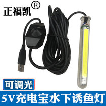 Positive Fokai 5v Charging Treasure Underwater lamp 20W Adjustable light fishing light usb led light Underwater Bait lamp