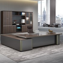Atmospheric boss Office table and chair combination design sense President desk office furniture manager director light luxury large class