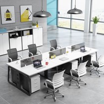 Staff office table and chair combination simple modern staff h Table 2 4 people screen station office office furniture
