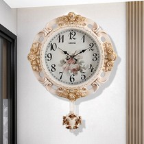 European wall clock living room luxury pastoral clock modern light luxury creative household quartz clock simple personality decoration table