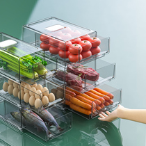 Drawer refrigerator storage box Artifact preservation box Fruit food egg large capacity freezing kitchen finishing box