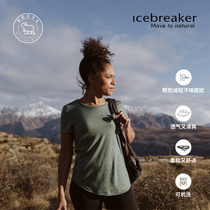 icebreaker merino wool womens Sphere short sleeve T-shirt sports Merino