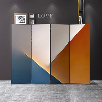 Screen partition living room modern simple mobile folding porch aluminum alloy door cover office bedroom folding screen