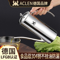 German ACLEN oil pot 304 stainless steel oil bottle household kitchen leak-proof nozzle Soy sauce tank vinegar seasoning bottle European style