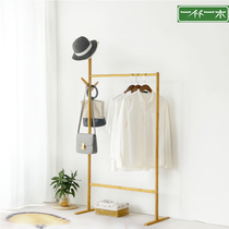 Cloakhat shelf floor Easy home clothes hanger multifunction clothes hanger indoor solid wood bedroom clothes shelving shelf