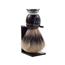 Parker-American Parker hhhpb imitation horn handle pure badger hair shaving brush with brush holder