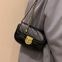 Hong Kong Advanced Sensation Texture Bursting Bag woman 2022 new tide 100 Lapped Diagonal Satchel Chain Bag Fashion Single Shoulder Bag