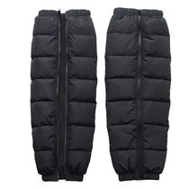 Knee pads wear down down cotton for men and women thick knee pads electric motorcycles outdoor winter leg guards wind and rain and cold