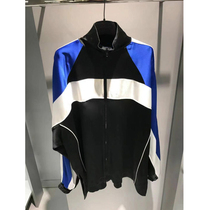 French niche color matching fashion zipper coat women loose 2021 fall winter new jacket sportswear top women tide