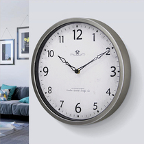 European wall clock pastoral American country living room retro clock bedroom wall hanging clock personality creative simple wall clock