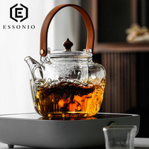 ESCONIO glass teapot Tea maker Net red thickened ceramic stove High temperature kettle Beam steaming teapot 