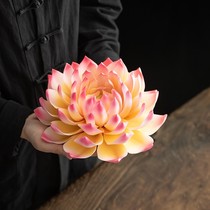 Desktop living room ornaments handicrafts ceramics new Chinese creative flowers Zen incense ornament Lotus