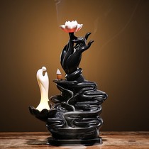 Zen ceramic decorative incense burner under Agaren home bergamot back porch viewing LED indoor Chinese ornaments