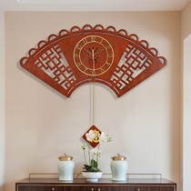 New Chinese hanging clock Living room in Chinese Wind mute Tian Yuan clock home decoration individuality creative timepiece wall-hanging book house