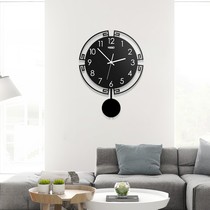 New Chinese decorative clock hanging clock Living room Modern minimalist atmosphere personality creative fashion home clock hanging wall table