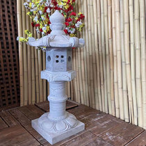 Stone carving stone lantern stone lantern outdoor lawn lamp Japanese garden lamp garden hotel floor lamp antique Chinese Zen