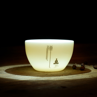 羊脂玉小号品茗杯陶瓷主人杯白瓷功夫茶具小茶杯办公室个人杯单杯