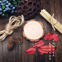 Retro wooden lotus shooting props set Taobao still life photography ornaments cosmetics photo decoration