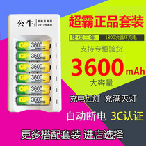 Gpsuper 5 No. 7 rechargeable battery charger set KTV wireless microphone toy microphone rechargeable battery