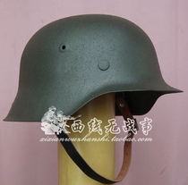 (High-end customized version) German M42 helmet original grade wilderness gray particle paint coating historical paint surface