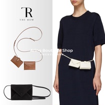 THE ROW bag female mini coin purse leather envelope pocket vintage mini leather card holder