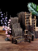 Japanese style dress Sabre barbecue plate supplies high-end bamboo raft Japanese shop platter plate decoration flower grass fruit plate embellishment