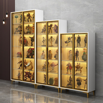 Hands-on display cabinet Home transparent dust-proof glass containing cabinet swing piece toy model building block Lego high display shelf