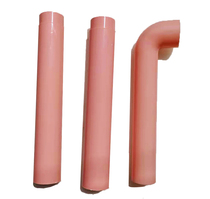 Squatting toilet color water tank pipe water outlet accessories Kindergarten sealing ring rubber pad toilet plastic drainage straight pipe Elbow