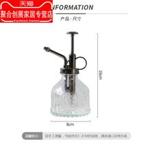 Nordic retro pneumatic gardening household watering glass small watering can watering flower eliminating pot meat sprinkler