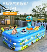 Child Inflatable Swimming Pool Home Baby Baby Large Marine Ball Pool Outdoor Kid Slides Adult Play Pool