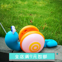 Net red rope snail baby pull pull pull pull pull pull toddler toy