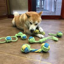 Dog toys resistant to bite large dogs golden hair Labrador dog bite rope knot big dog molar tug of war supplies