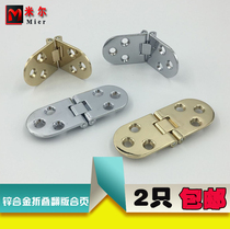 Zinc alloy thickened flat open 180 degrees Flap Hinge Folding Table Accessories Round Table Table Top Fold Concealed Hinge