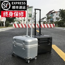 16 upper flip cover 18 photographic aluminum frame trolley case universal wheel travel suitcase 20 small captain men and women 23 inches