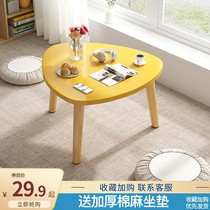 Floating window small table bedroom low table Japanese kang table tatami tea table windowsill table solid wood floor table small tea table