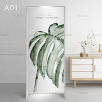 Screen partition living room modern simple entrance barrier wall bedroom Net red solid wood office light luxury house