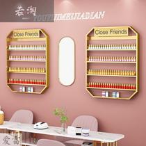 ins nail salon wrought iron display rack wall nail polish display rack hanging nail polish display rack storage rack