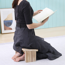 Solid Wood meditation stool worshiping Buddha stool folding stool drinking tea kneeling stool sitting stool sitting cushion sitting stool squatting sitting stool