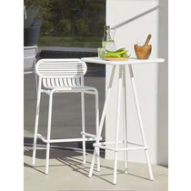 Modern minimalist net red balcony small table and chairs combined outdoor garden villa with three sets of iron art home high foot table and chairs