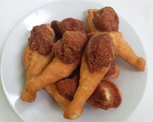 广西小吃素鸡腿休闲食品8090后零食面粉鸡腿儿时味道怀旧零食10个