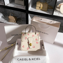 CAEISLKCIEL womens bag Valentines Day limited pink certificate bag embroidered Hand bag female 2021 new fashion