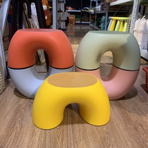 Children Photography Props Rainbow Stool Baby Photo Props Nordic Plastic Chair Real View Brief Pendulum ins