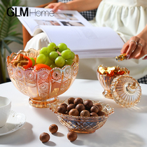 Nordic creative light luxury glass storage tank fruit candy jar dried fruit snack storage tank tea storage tank