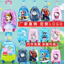 Custom childrens trolley box Men and women cartoon suitcase 18 inch universal wheel suitcase student 16 child tow box 19