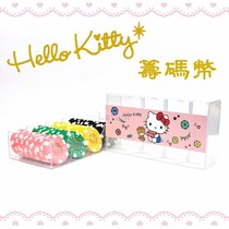 hello kitty hello kitty cute cartoon large dice flower iron piece aggravated plastic chip coin storage box