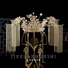 Golden diamond bride 2020 new Chinese style ancient costume luxurious wedding show Hefu Fengguan hair accessories tassel wedding girl