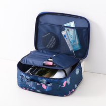 ins net red cosmetic bag small portable Korean simple large capacity travel portable girl heart bag storage box