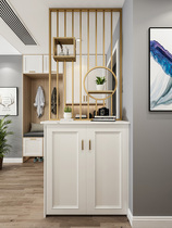Nordic simple shelf Entrance hall decorative screen Creative metal display shelf washstand partition screen