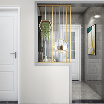 Nordic metal screen Entrance hall entrance partition Living room Sofa side shelf Sink side half screen