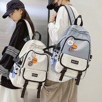 School Bag Men Ins Surge Cool College Students High School Big Capacity Backpack Boys Computer Bag Girls Double Shoulder Bag Junior High School Students